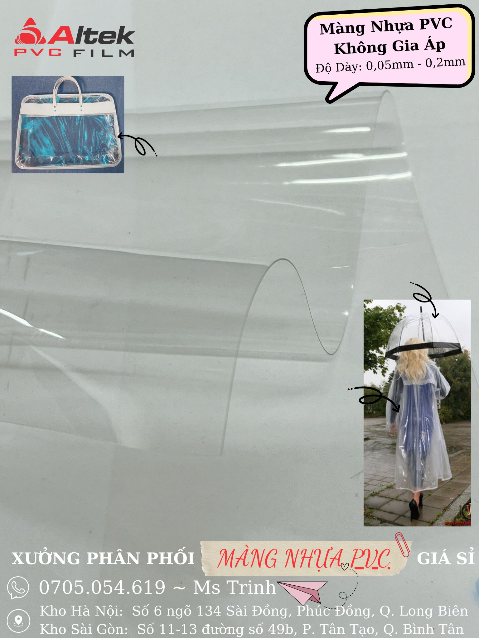 Màng nhựa pvc, giá rẻ số 1 tại Bắc Trung Nam